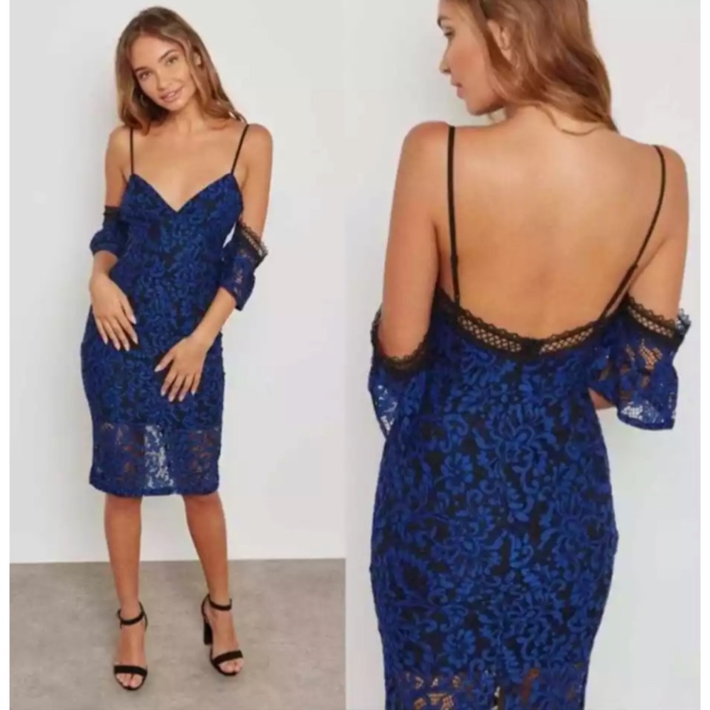 NWT Bardot Taegen Navy Lace Dress